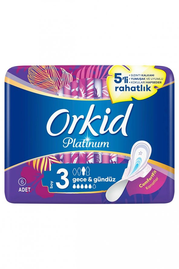 Orkid Platinum Gece Gündüz Ped 6x2 12 Adet