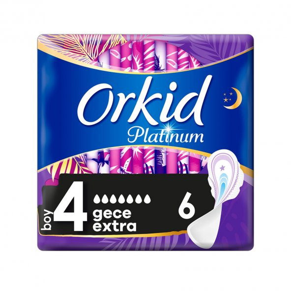 Orkid Platinum Gece Extra Ped 6x2 12 Adet