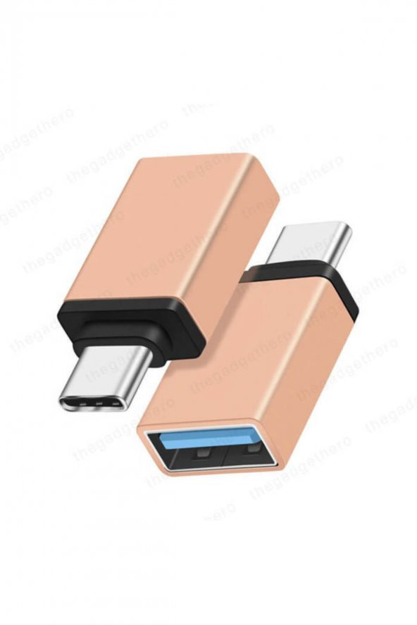 Type C Otg Çevirici Type-c To Usb 3.0 Dönüştürücü - Gold - 2