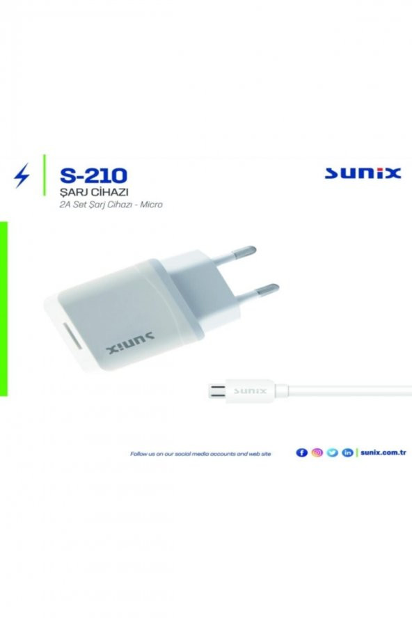 S-210 Micro Usb Travel Charger (2a)
