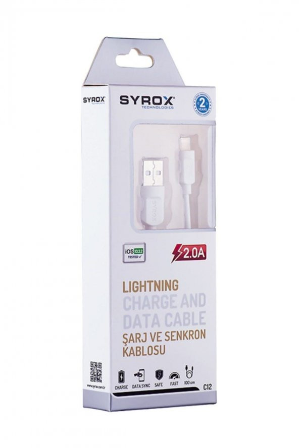 C-12 Iphone Lıghtning 2,0a Usb Kablo