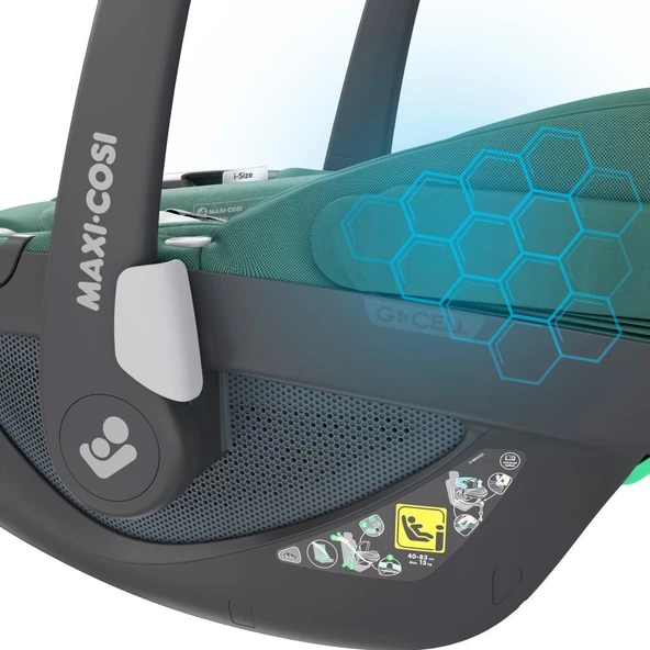 Maxi-Cosi Pebble ADAC'lı 360 Dönebilen 0-13 kg Ana Kucağ Bebek Oto Koltuğu Essential Green - 9