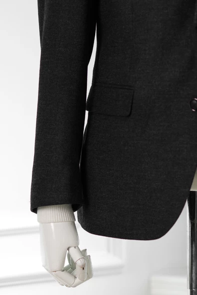 APARTRO KLASİK KESİM ÇİFT YIRTMAÇ 4 DROP BİTİK KARELİ KIŞLIK ERKEK TEK CEKET - 8