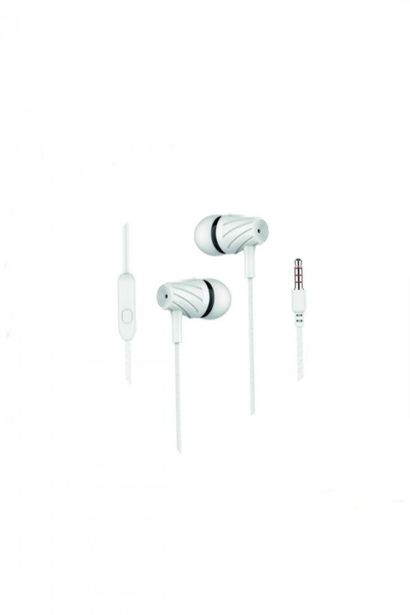 Beyaz Sx-07 Kulakiçi Kulaklık Mikrofonlu Kulaklık