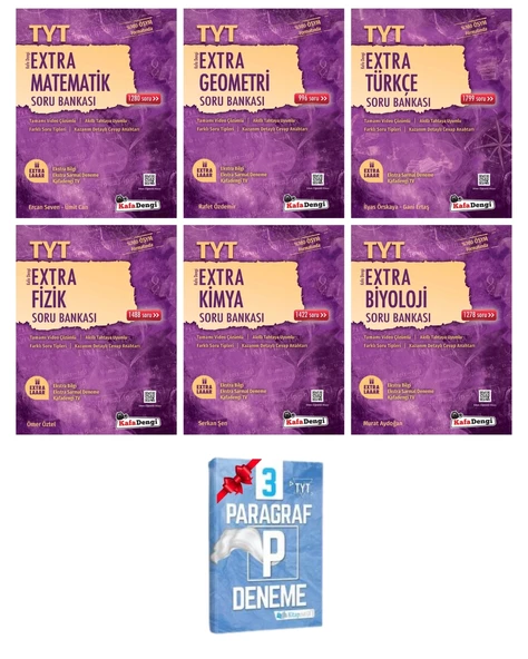 TYT Extra Matematik Geometri Türkçe Fizik Kimya Biyoloji Soru Bankası