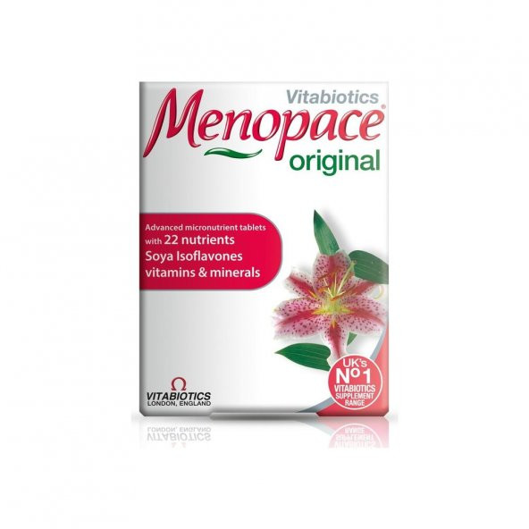Vitabiotics Menopace Original Takviye Edici Gıda 30 Tabletskt06/2023
