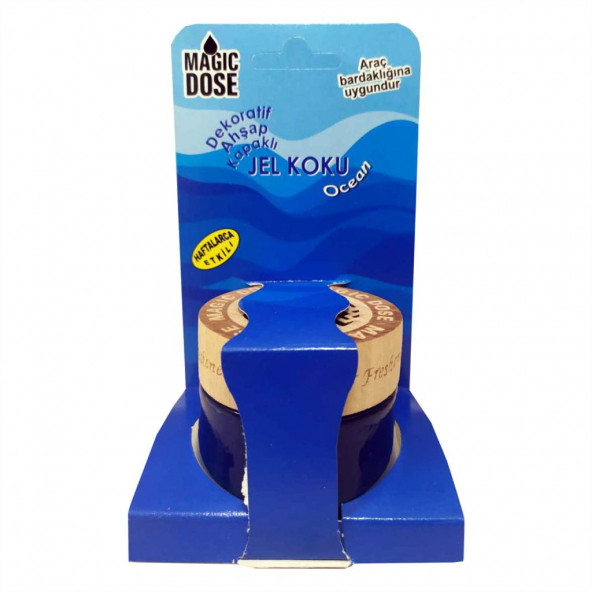 Magic Dose Dekoratif Ahşap Kapaklı Jel Koku 50 Ml Ocean