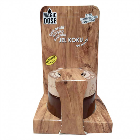 Magic Dose Dekoratif Ahşap Kapaklı Jel Koku 50 Ml Woody