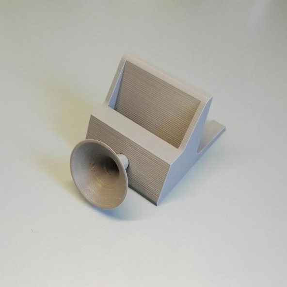 Evrensel Telefon Standı Megafon Hoparlör Plastik Aparat - 2