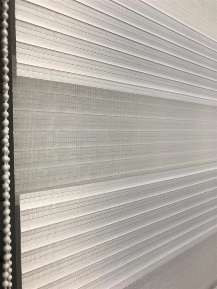 StorBurada Pliseli Stor Zebra Perde Ekru STB481-D  Ekru 190 x 260 - Resim 2