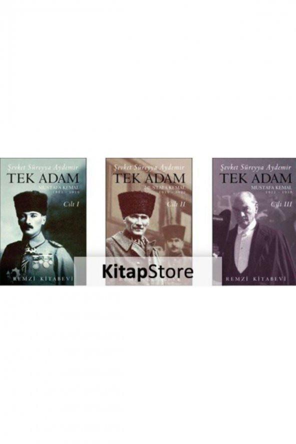 Tek Adam Mustafa Kemal (3 Cilt Takım) (büyük Boy) - 1