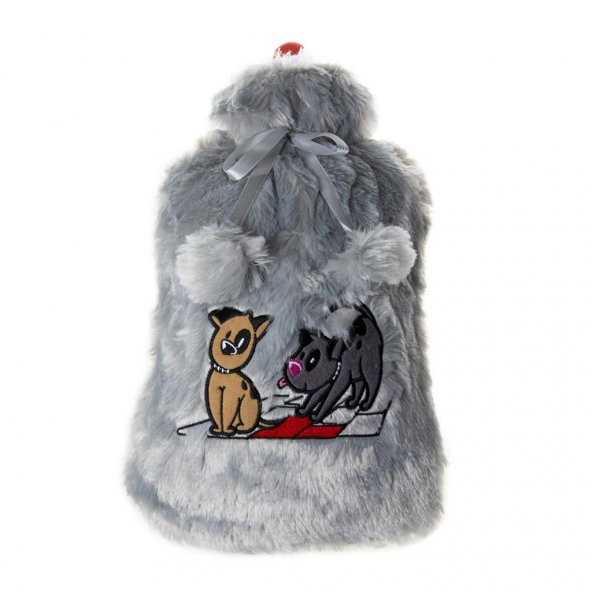 Biggdesign Dogs Gri Peluş Sıcak Su Torbası - 2