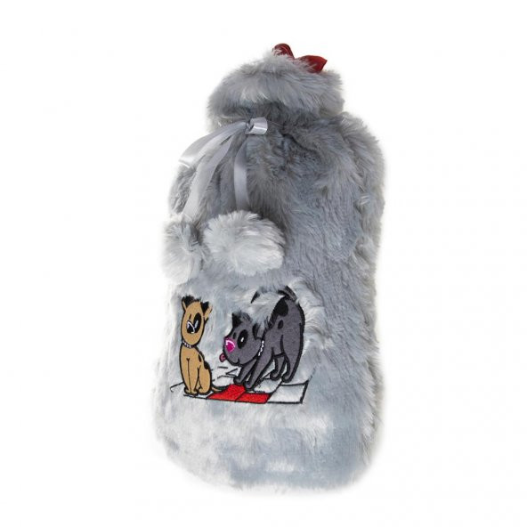 Biggdesign Dogs Gri Peluş Sıcak Su Torbası - 6
