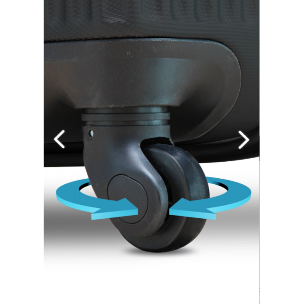 Alpa Valiz 3 LÜ Set Siyah - 4