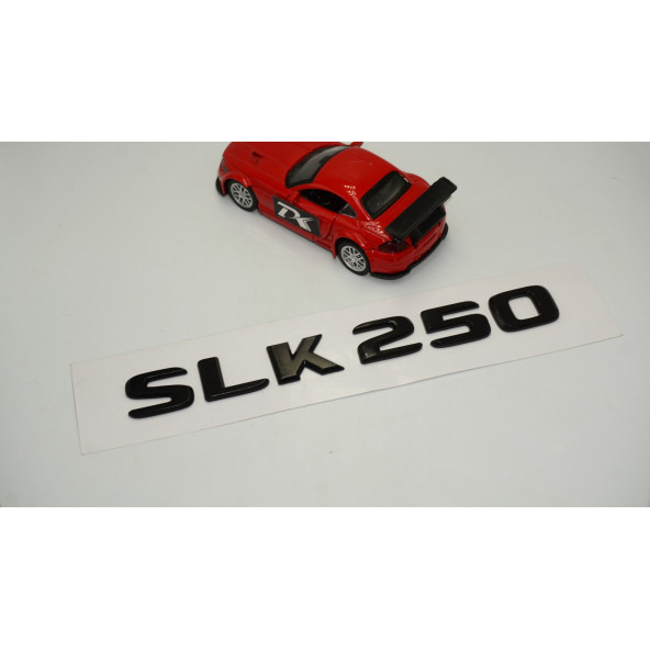 SLK 250 Bagaj Parlak Siyah ABS 3M 3D Yazı Logo - Resim 2