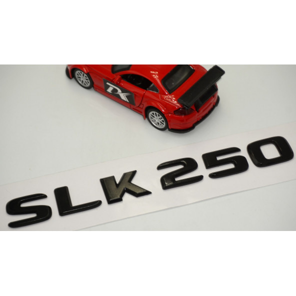 SLK 250 Bagaj Parlak Siyah ABS 3M 3D Yazı Logo - Resim 3
