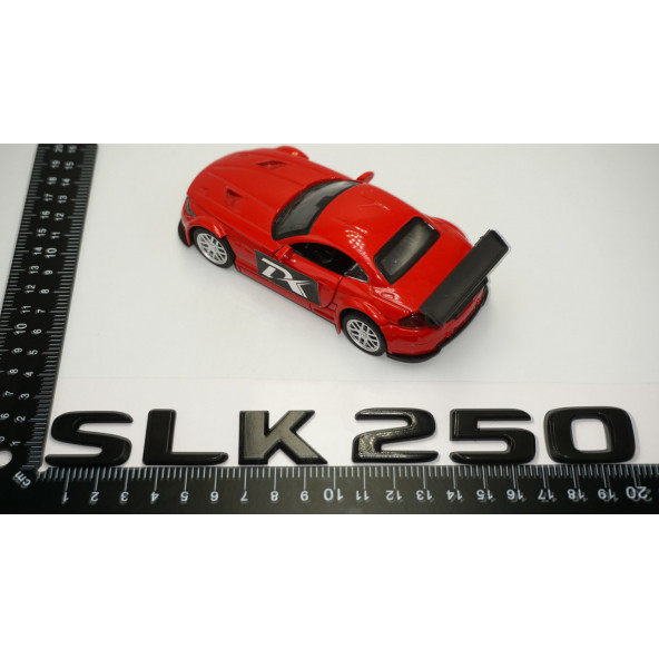 SLK 250 Bagaj Parlak Siyah ABS 3M 3D Yazı Logo - Resim 5