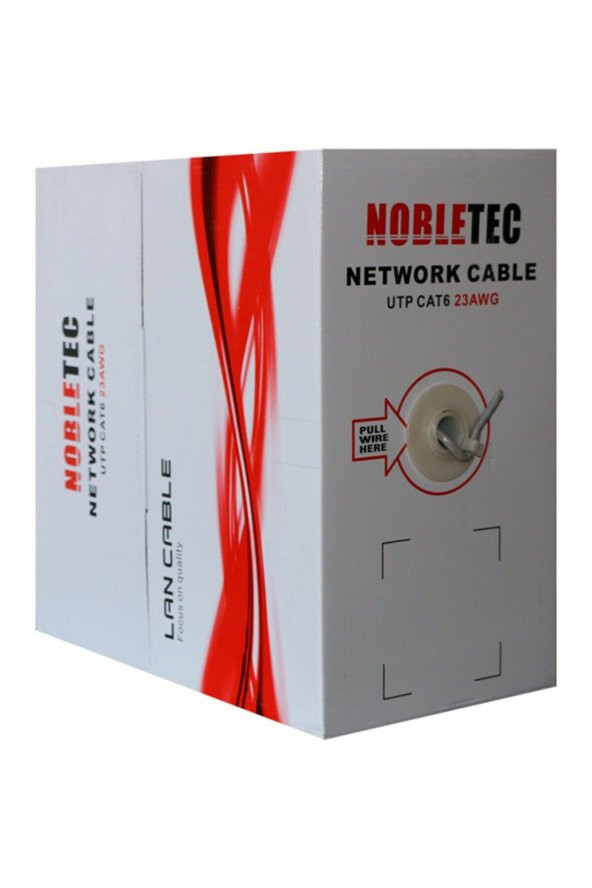Nobletec 305 Metre Cat6 Utp 23 AWG Kablo Cat 6 Ethernet Kablosu 305 Metre