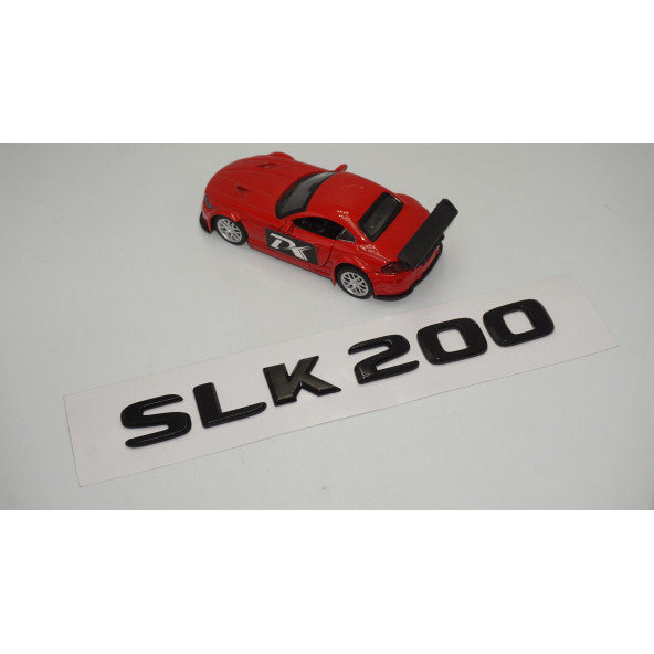 SLK 200 Bagaj Parlak Siyah ABS 3M 3D Yazı Logo - 2