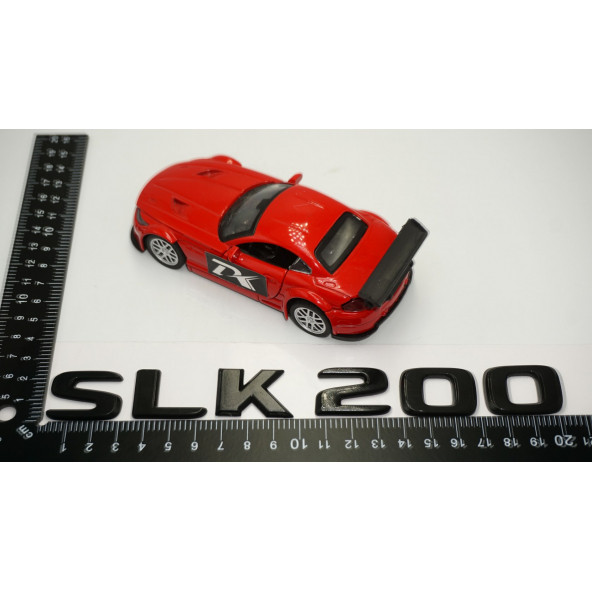 SLK 200 Bagaj Parlak Siyah ABS 3M 3D Yazı Logo - 5