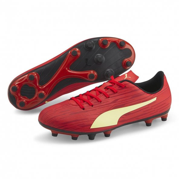 Puma Rapido III FG/AG - Erkek Kırmızı Futbol Krampon - 106572 07