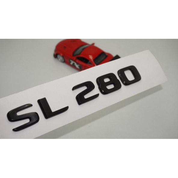 SL 280 Bagaj Parlak Siyah ABS 3M 3D Yazı Logo