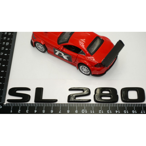 SL 280 Bagaj Parlak Siyah ABS 3M 3D Yazı Logo - Resim 5