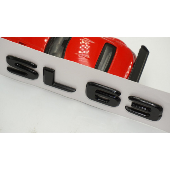 SL 63 Bagaj Parlak Siyah ABS 3M 3D Yazı Logo - 4