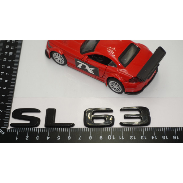 SL 63 Bagaj Parlak Siyah ABS 3M 3D Yazı Logo - 5