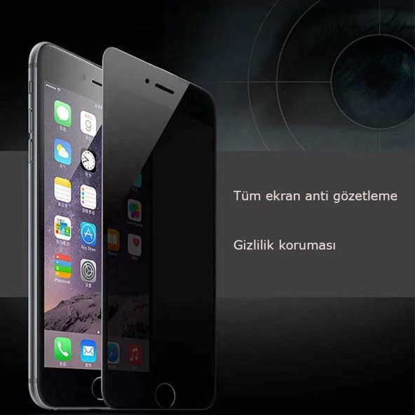 Apple iPhone 8     Kor Privacy Cam Ekran Koruyucu - 4