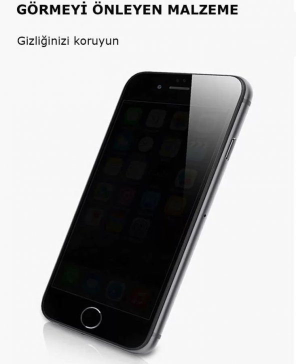 Apple iPhone 8     Kor Privacy Cam Ekran Koruyucu - 5