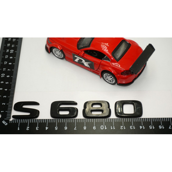 S 680 Bagaj Parlak Siyah ABS 3M 3D Yazı Logo - 5