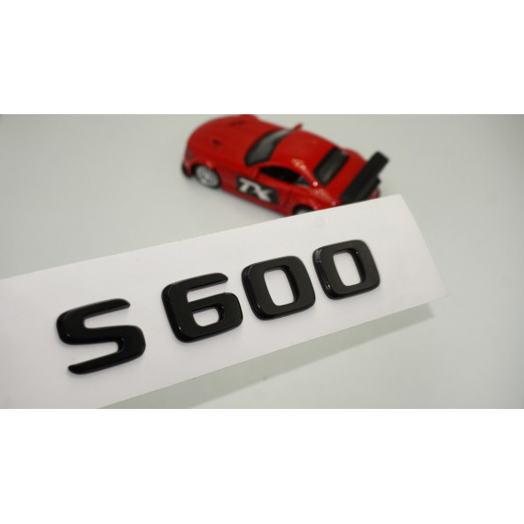 S 600 Bagaj Parlak Siyah ABS 3M 3D Yazı Logo