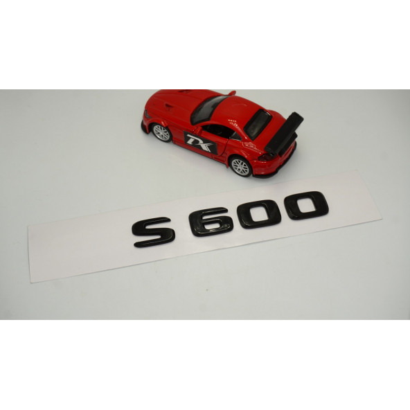S 600 Bagaj Parlak Siyah ABS 3M 3D Yazı Logo - 2