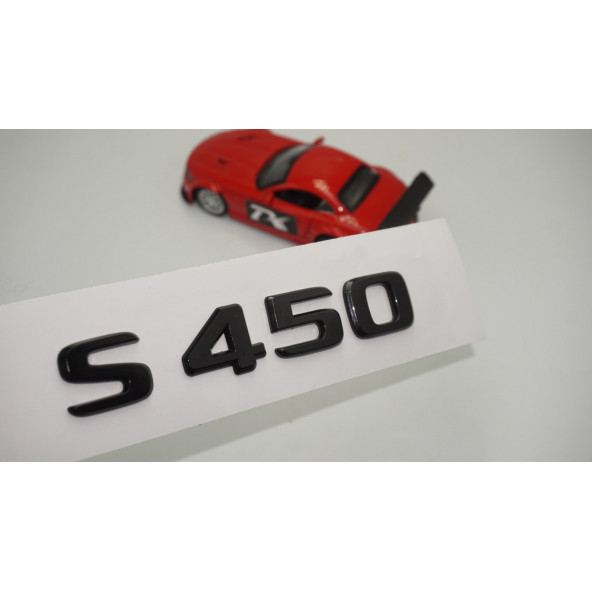S 450 Bagaj Parlak Siyah ABS 3M 3D Yazı Logo