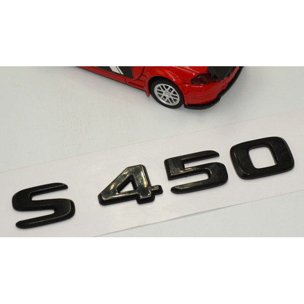 S 450 Bagaj Parlak Siyah ABS 3M 3D Yazı Logo - 3