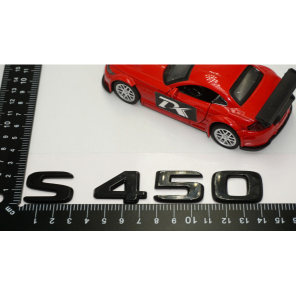 S 450 Bagaj Parlak Siyah ABS 3M 3D Yazı Logo - 5