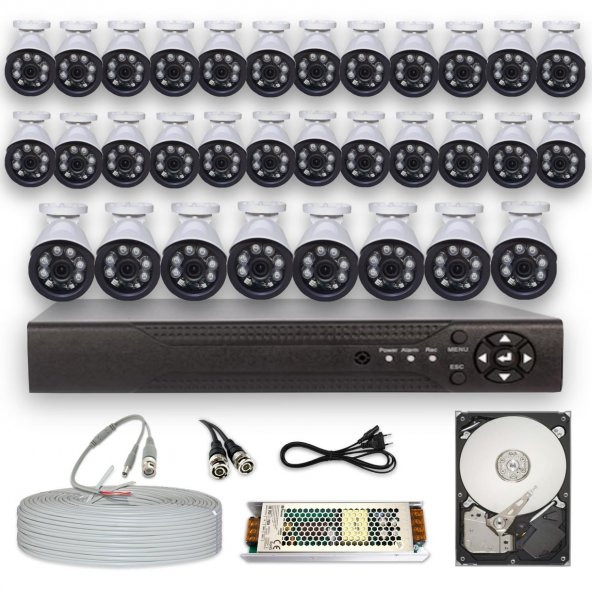 Bycam 32 KAMERALI FULL HD 1080P KAMERA SETİ 1TB Harddisk