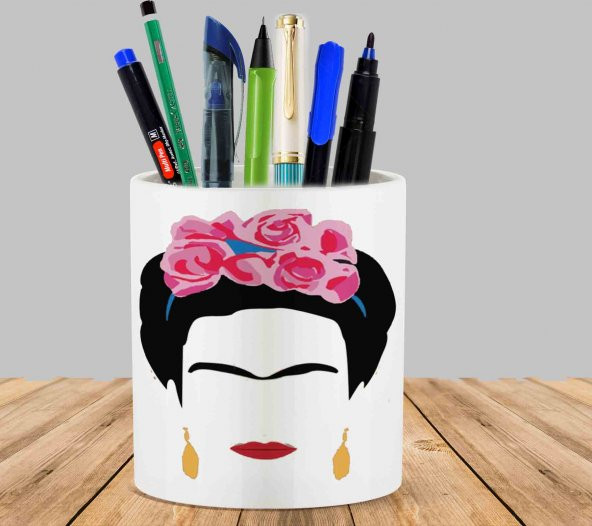 Unicorn F rida Kah lo Kaktüs Sukulent Saksı Kalemlik