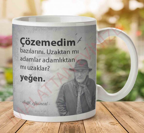 Çözemedim Bazılarını İki Tarafı Baskılı Kupa Bardak