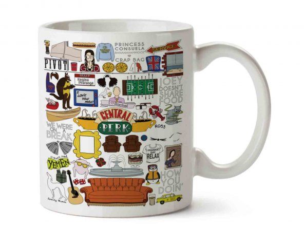 Central Perk Friends Baskılı Kupa Bardak