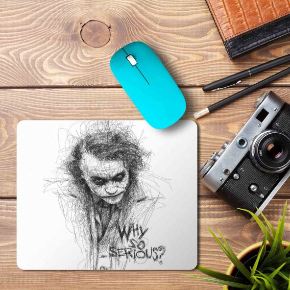 Joker Kara Kalem Why So Serious Mouse Pad Mousepad - 1