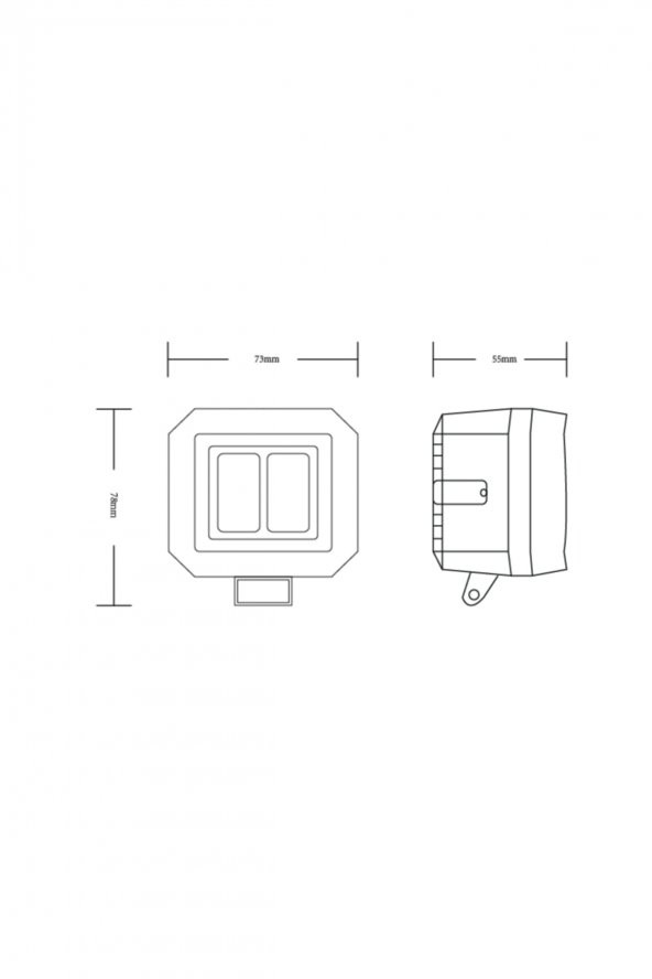 Adaptif Motor Sharp - Kare, Motosiklet Sis Farı (takım) - Resim 2