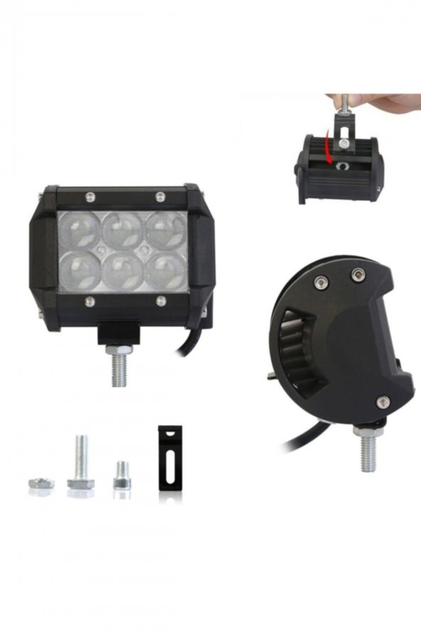 GPR Motosiklet Sis Farı 18 Watt 2 Li Set - Resim 5