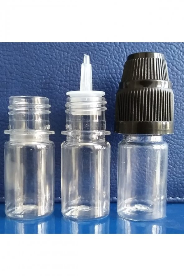 25 Adet 8 Ml Çocuk Kilit Kapaklı Pet Şişe Gıda Kozmetik Kimyasal Ürün Kolonya Dezenfektan Şişesi