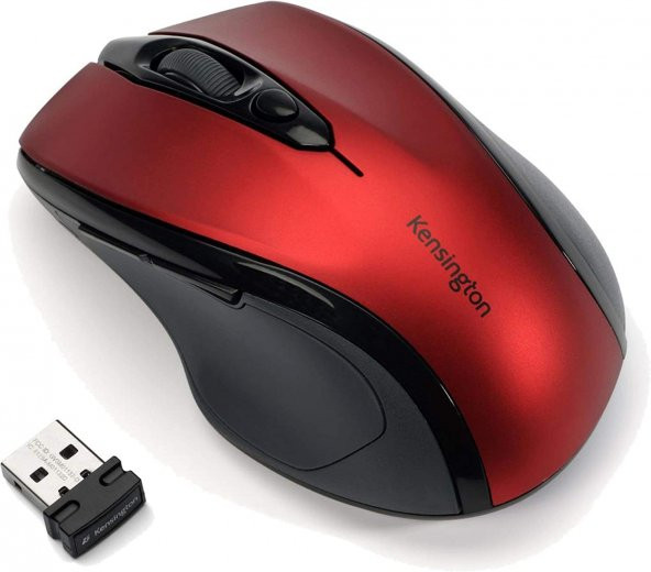 Profit Fare, Kablosuz Orta Optik 5 Tuşlu Kablosuz Fare, Sağ Elini Kullananlar İçin Ergonomik Şekilli, Tak Ve Çalıştır İşletim, Windows &amp Mac İle Uyumlu, Kırmızı, K72422Ww