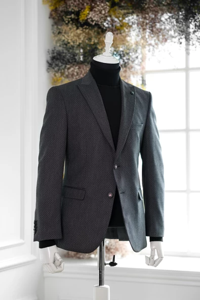 APARTRO KLASİK KESİM ÇİFT YIRTMAÇ 6 DROP KIŞLIK ERKEK TEK CEKET - 5