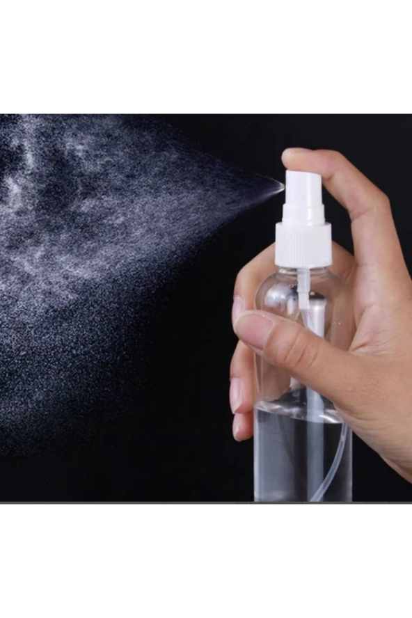 avese 100 Adet 30 ML Sprey Başlıklı Kolonya, Dezenfektan, Likit Şişesi 100x30 ML - 3