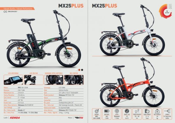 Rks Mx25 Plus Katlanabilir Elektrikli Bisiklet - 2