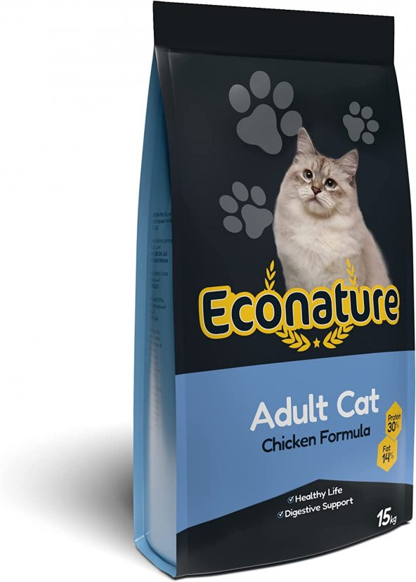 Econature Yetişkin Kedi Maması, Tavuklu, 15 kg - 2